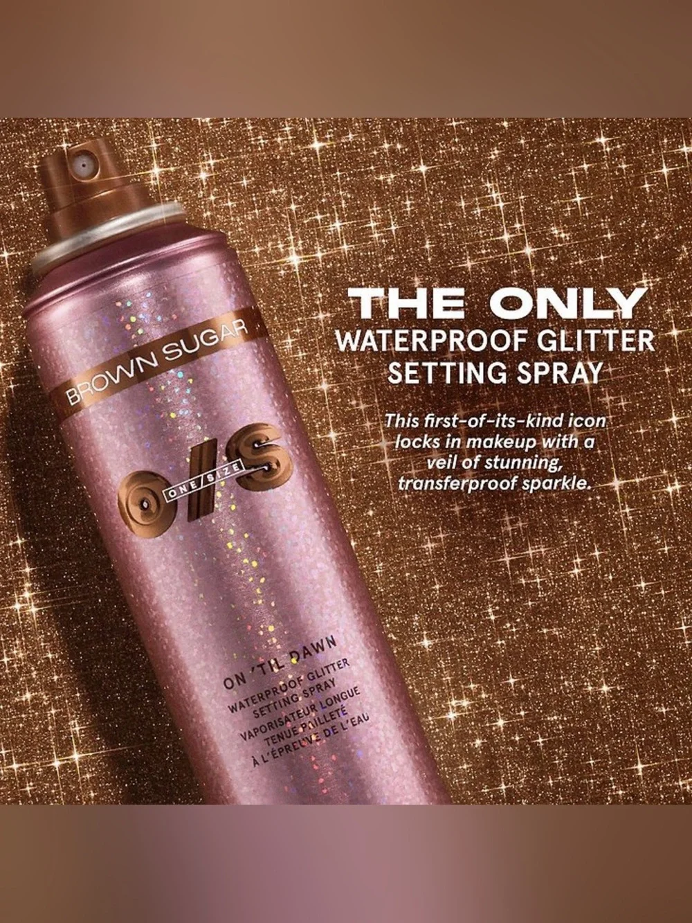 ONE/SIZE Brown Sugar On 'Til Dawn Waterproof Glitter Setting Spray